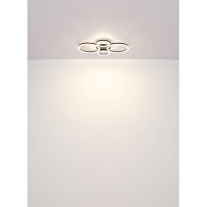 Globo - LED-plafondlamp LED/40W/230V 2700/4500/6500K Ø 35,5x53 cm zwart