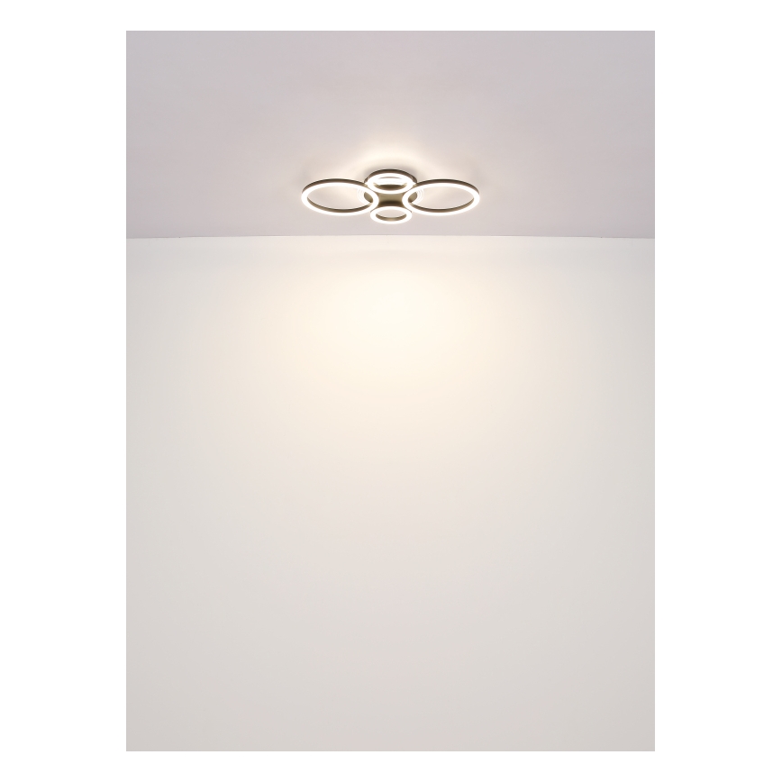 Globo - LED-plafondlamp LED/40W/230V 2700/4500/6500K Ø 35,5x53 cm zwart
