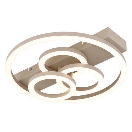 Globo - Dimbare LED-plafondlamp LED/40W/230V 2700-6500K Ø 35x33 cm beige + afstandsbediening