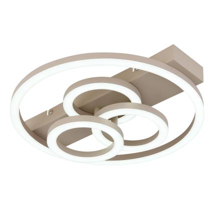Globo - Dimbare LED-plafondlamp LED/40W/230V 2700-6500K Ø 35x33 cm beige + afstandsbediening
