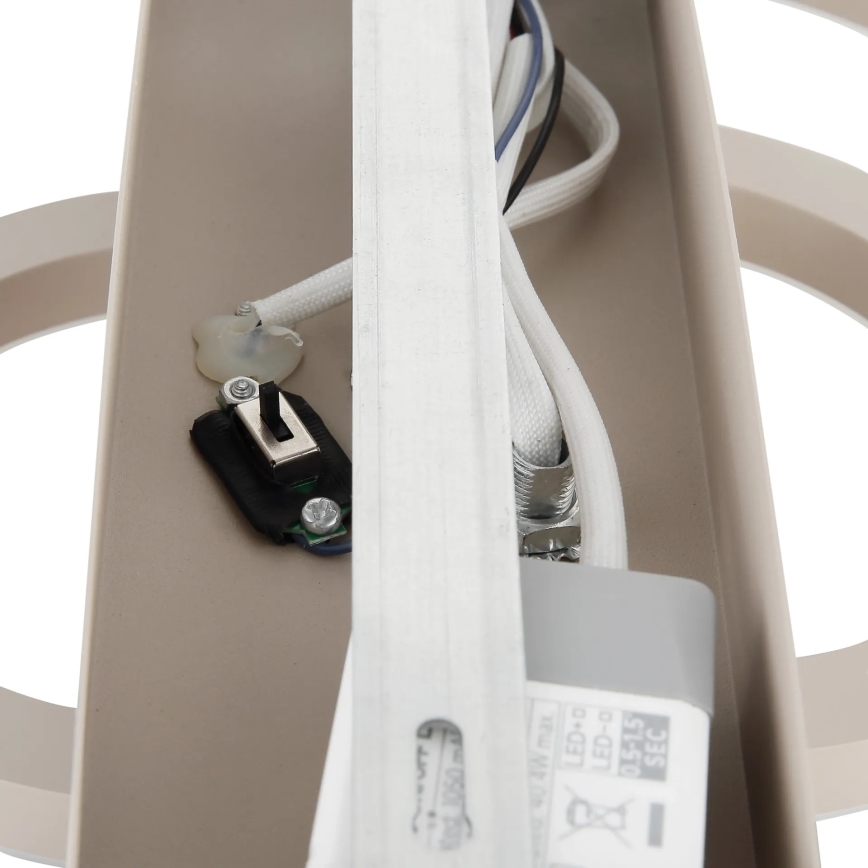 Globo - Dimbare LED-plafondlamp LED/40W/230V 2700-6500K Ø 35x33 cm beige + afstandsbediening