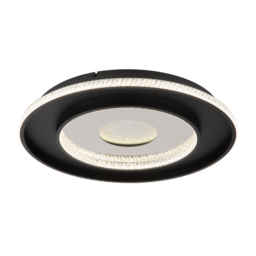 Globo - Dimbare LED plafondlamp LED/30W/230V 2700-6500K diameter 52,5 cm zwart + afstandsbediening