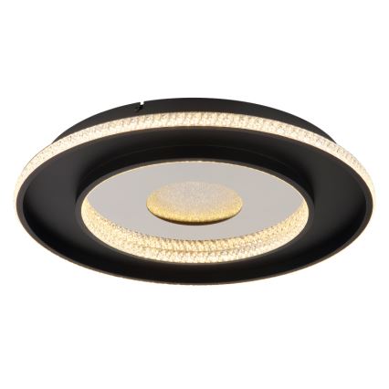Globo - Dimbare LED plafondlamp LED/30W/230V 2700-6500K diameter 52,5 cm zwart + afstandsbediening