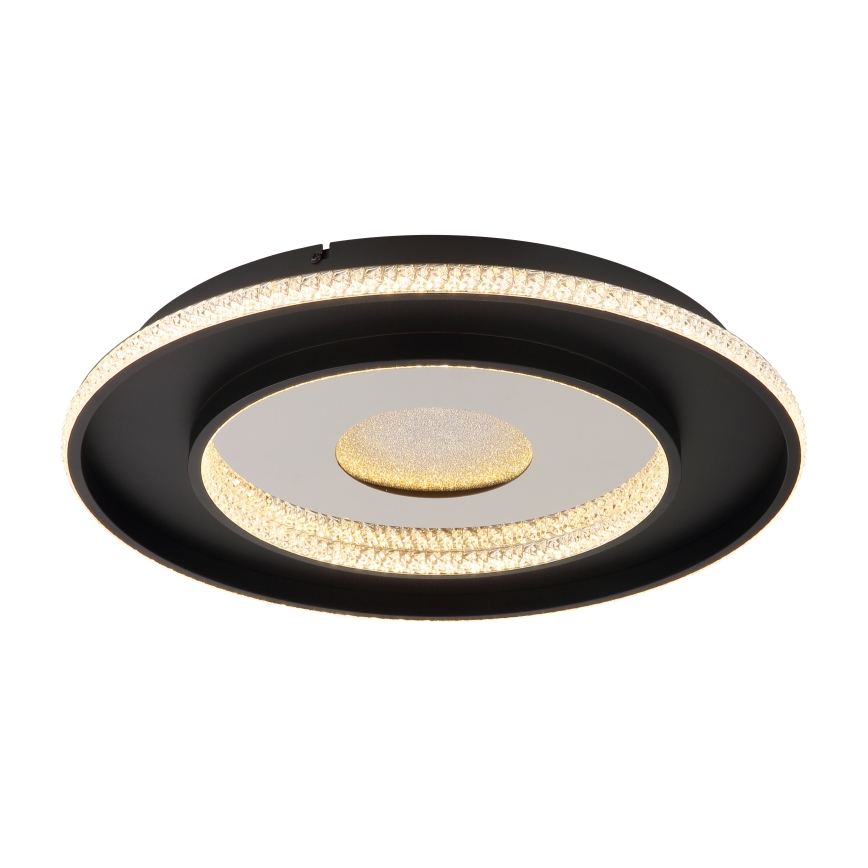 Globo - Dimbare LED plafondlamp LED/30W/230V 2700-6500K diameter 52,5 cm zwart + afstandsbediening