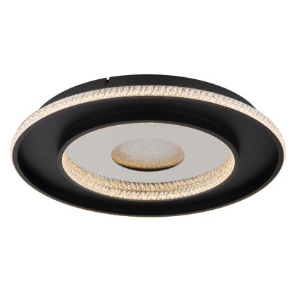 Globo - Dimbare LED plafondlamp LED/30W/230V 2700-6500K diameter 52,5 cm zwart + afstandsbediening