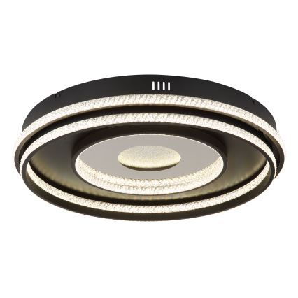 Globo - Dimbare LED hanglamp aan een koord LED/54W/230V 2700-6500K diameter 60 cm zwart + afstandsbediening