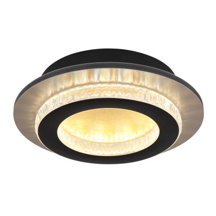 Globo - LED-plafondlamp 12W/230V 3000/4000/6500K Ø 20 cm zwart