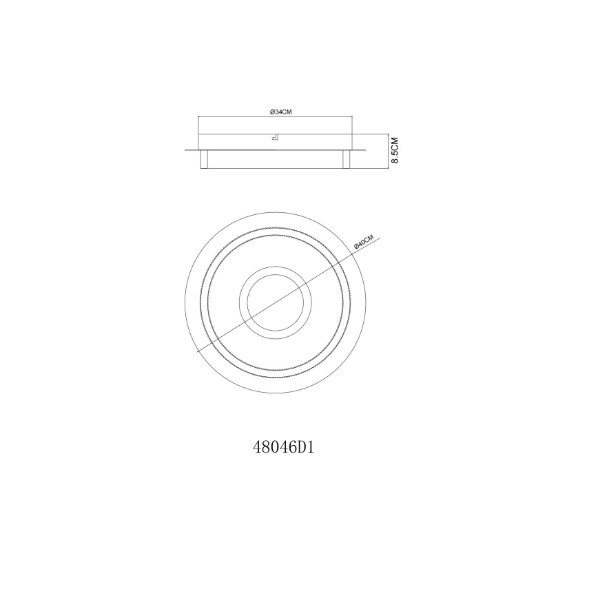 Globo - LED plafondlamp LED/24W/230V 3000K pr. 40 cm