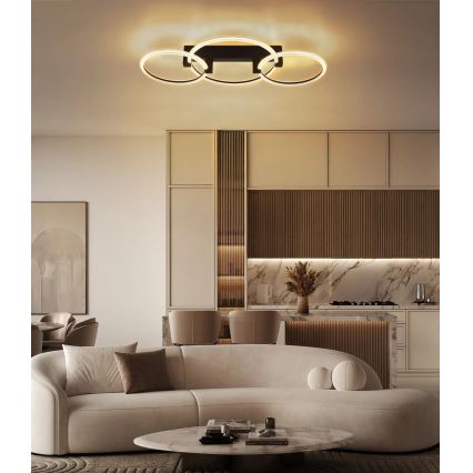 Globo - LED plafondlamp LED/40W/230V 3000K 76,1x38 cm zwart