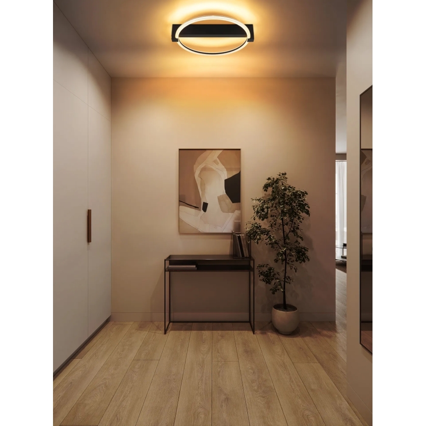 Globo - LED plafondlamp LED/15W/230V 3000K 41,4x38 cm zwart