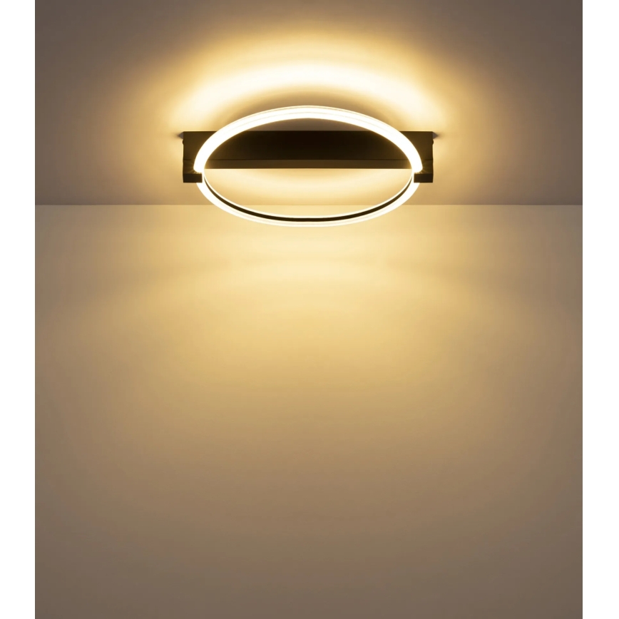 Globo - LED plafondlamp LED/15W/230V 3000K 41,4x38 cm zwart