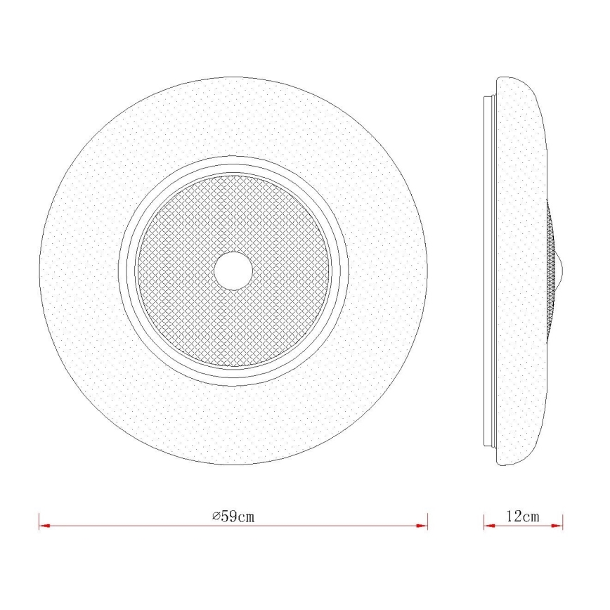 Globo - LED-plafondlamp LED/48W/230V 2700/4000/6000K Ø 59 cm wit