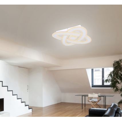 Globo - LED dimbare plafondlamp LED/36W/230V 3000-6000K Ø 50 cm wit + afstandsbediening