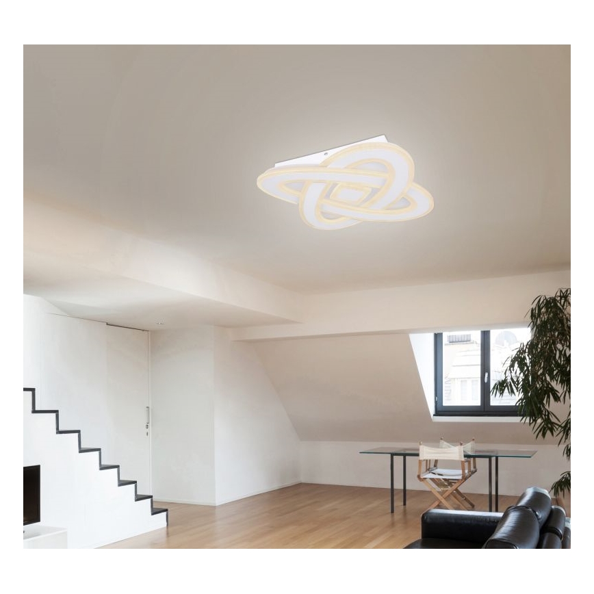 Globo - LED dimbare plafondlamp LED/36W/230V 3000-6000K Ø 50 cm wit + afstandsbediening