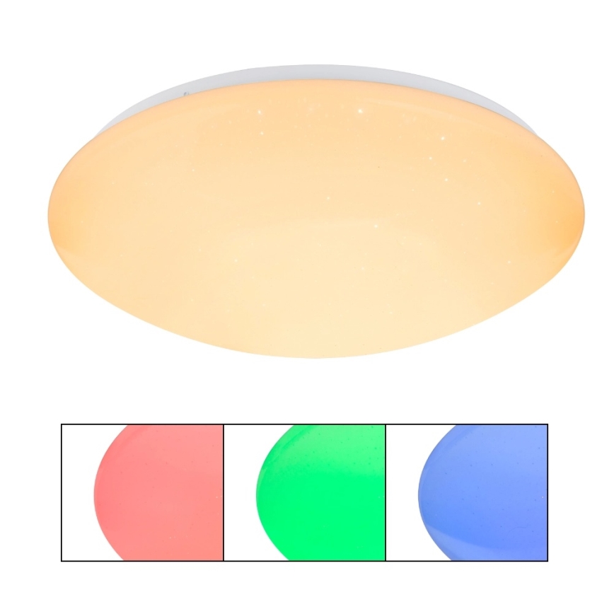 Globo - Dimbare RGB-LED plafondlamp LED/24W/230V + LED/8W 2700-6500K Ø 41 cm + afstandsbediening