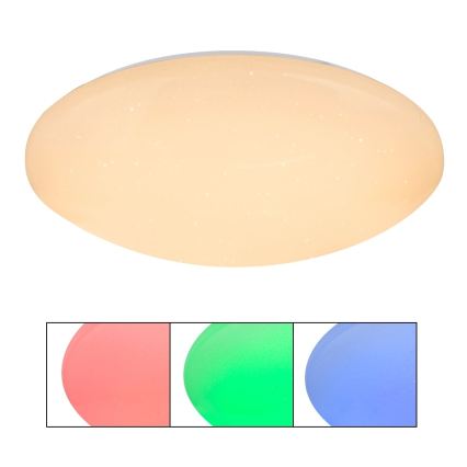 Globo - RGB-LED dimbare plafondlamp LED/48W/230V + LED/10W 2700-6500K diam. 50 cm + met afstandsbediening