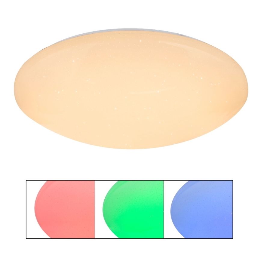 Globo - RGB-LED dimbare plafondlamp LED/48W/230V + LED/10W 2700-6500K diam. 50 cm + met afstandsbediening