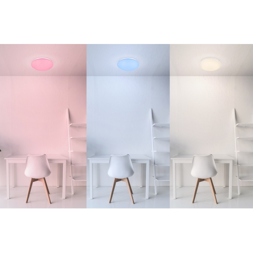 Globo - LED RGB dimbare plafondlamp LED/12W/230V + LED/3W + afstandsbediening