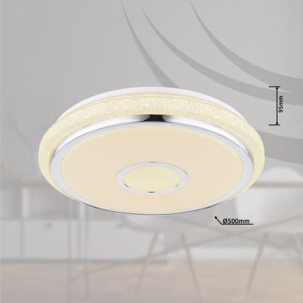 Globo - Dimbare LED plafondlamp LED/40W/230V 2700-6500K + afstandsbediening