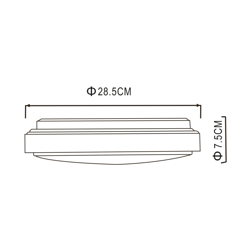 Globo - LED Plafondlamp LED/18W/230V 3000K