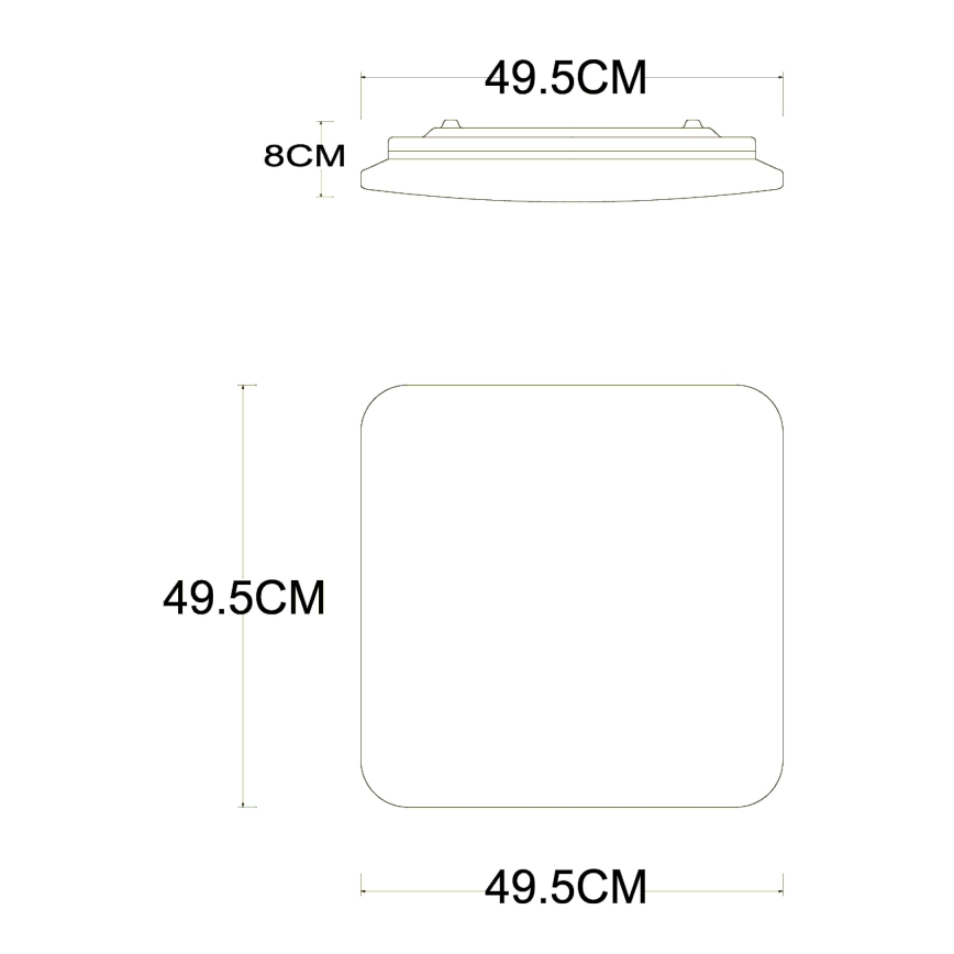 Globo - Dimbare LED plafondlamp LED/40W/230V 2700-6500K diameter 50 cm Wi-Fi Tuya + afstandsbediening