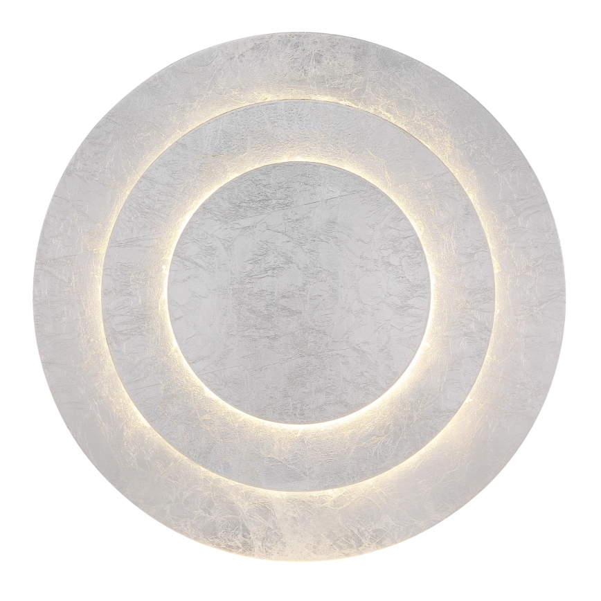 Globo - LED-plafondlamp 40W/230V 3000K Ø49 cm zilver