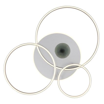 Globo - Dimbare LED-plafondlamp LED/54W/230V 2700–6500K 90x70 cm zilver + afstandsbediening