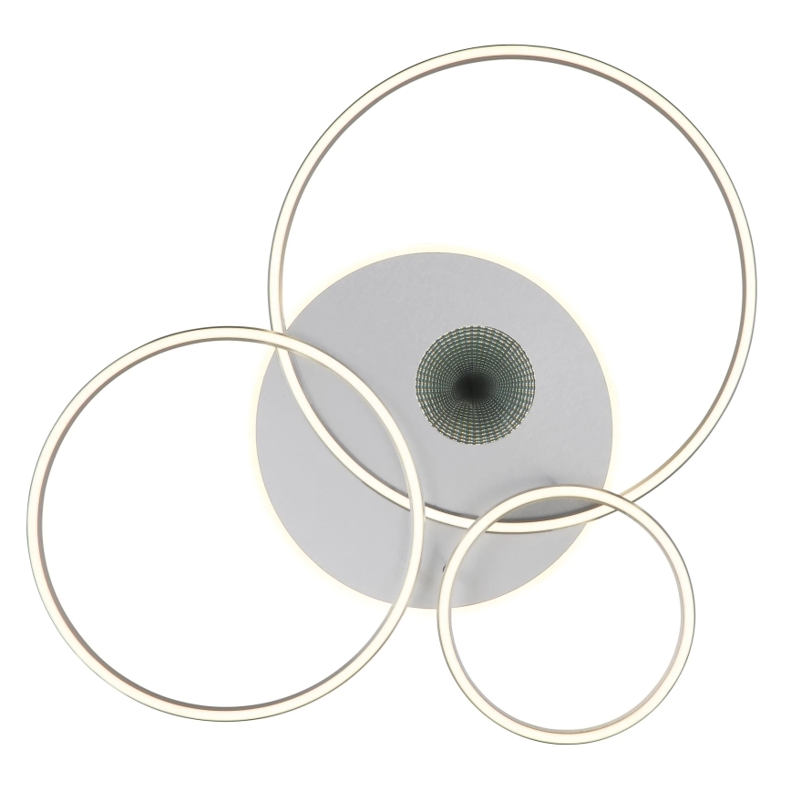 Globo - Dimbare LED-plafondlamp LED/54W/230V 2700–6500K 90x70 cm zilver + afstandsbediening