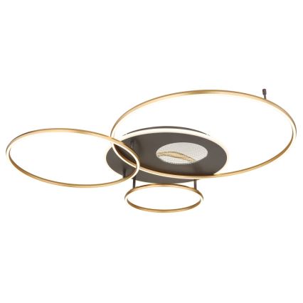 Globo - Dimbare LED plafondlamp LED/70W/230V 2700-6500K goud + afstandsbediening