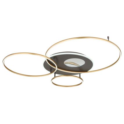 Globo - Dimbare LED plafondlamp LED/70W/230V 2700-6500K goud + afstandsbediening