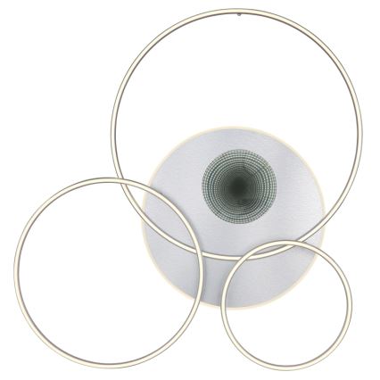 Globo - Dimbare LED plafondlamp LED/70W/230V 2700-6500K mat chroom + afstandsbediening