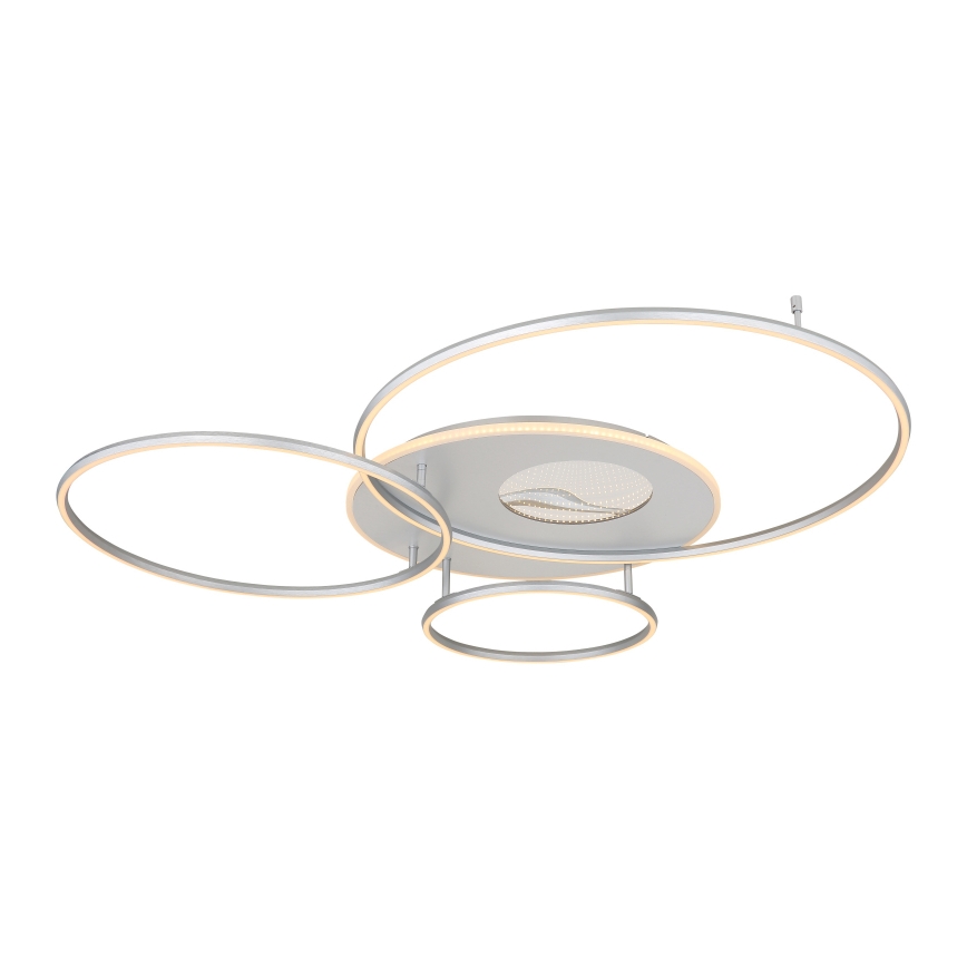 Globo - Dimbare LED plafondlamp LED/70W/230V 2700-6500K mat chroom + afstandsbediening
