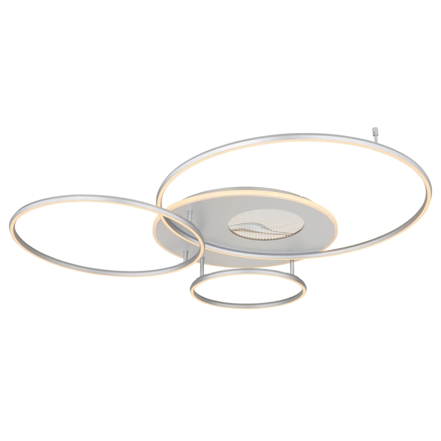Globo - LED Dimbare plafondlamp LED/70W/230V 2700-6500K Wi-Fi Tuya mat chroom + afstandsbediening