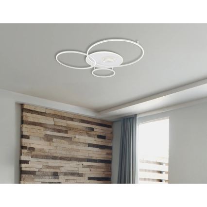 Globo - LED-dimbare plafondlamp LED/70W/230V 2700-6500K 105x26,5 cm wit + afstandsbediening