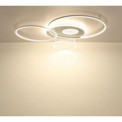 Globo - LED-dimbare plafondlamp LED/70W/230V 2700-6500K 105x26,5 cm wit + afstandsbediening
