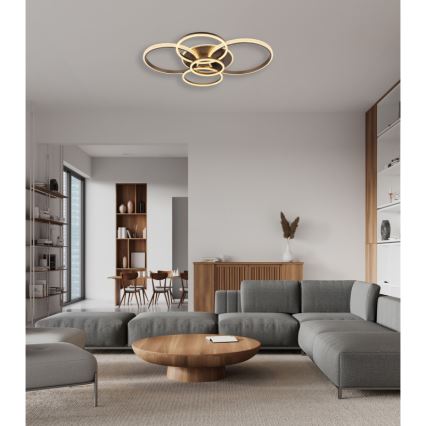 Globo - LED plafondlamp LED/70W/230V 3000K 88x110 cm antraciet
