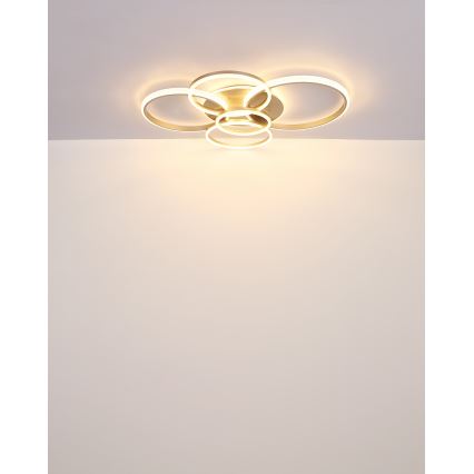 Globo - LED Plafondlamp LED/70W/230V 3000K 88x110 cm beige