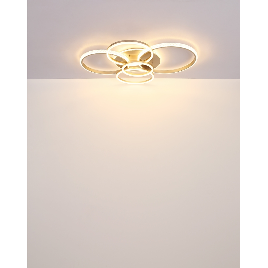 Globo - LED Plafondlamp LED/70W/230V 3000K 88x110 cm beige