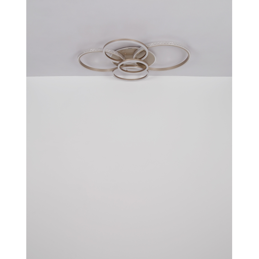 Globo - LED Plafondlamp LED/70W/230V 3000K 88x110 cm beige