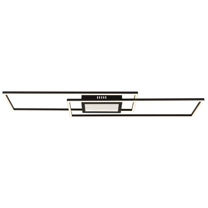 Globo - Dimbare LED-plafondlamp LED/42W/230V 2700-6500K 19,6x96 cm zwart + afstandsbediening