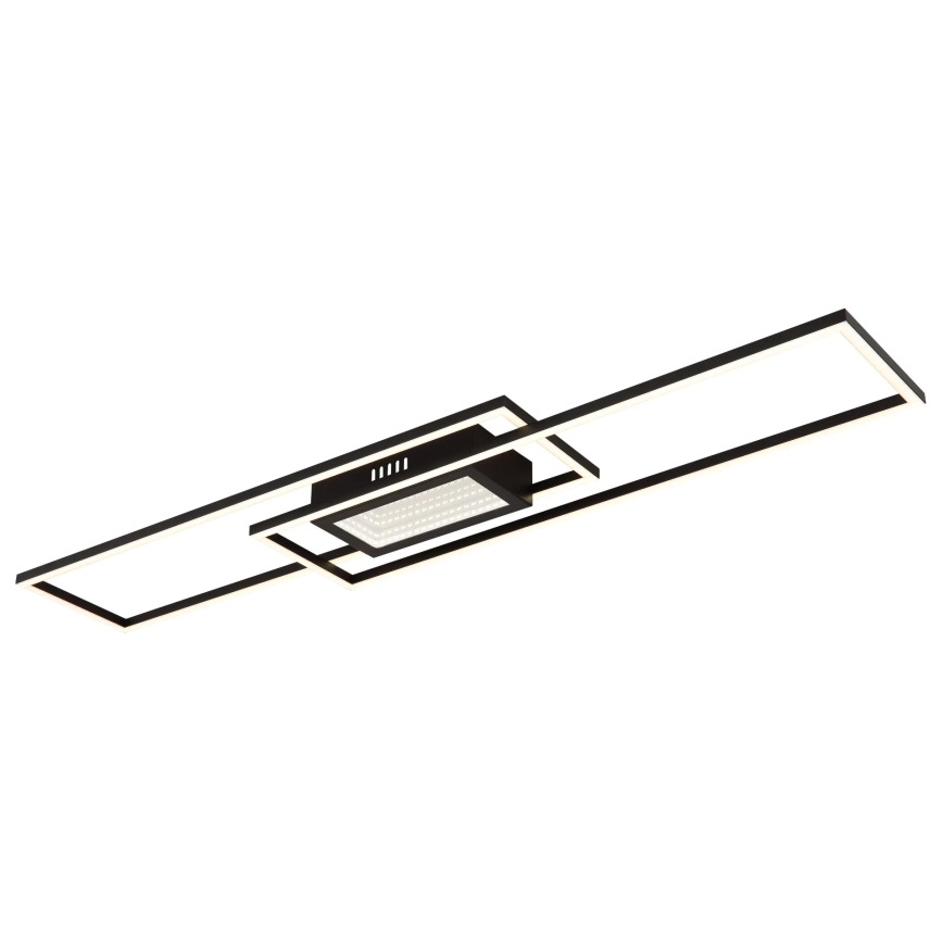 Globo - Dimbare LED-plafondlamp LED/42W/230V 2700-6500K 19,6x96 cm zwart + afstandsbediening