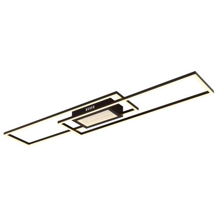 Globo - Dimbare LED-plafondlamp LED/42W/230V 2700-6500K 19,6x96 cm zwart + afstandsbediening