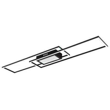 Globo - Dimbare LED-plafondlamp LED/42W/230V 2700-6500K 19,6x96 cm zwart + afstandsbediening