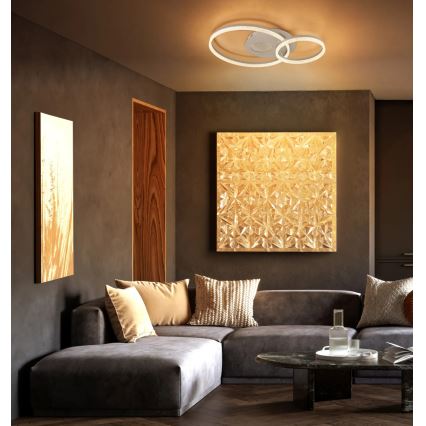 Globo - LED plafondlamp LED/30W/230V 3000K 70x50 cm beige