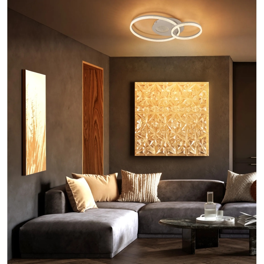Globo - LED plafondlamp LED/30W/230V 3000K 70x50 cm beige
