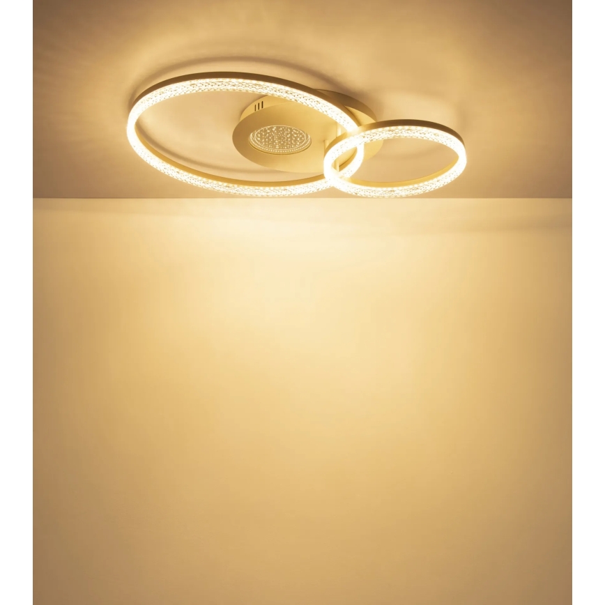 Globo - LED plafondlamp LED/30W/230V 3000K 70x50 cm beige