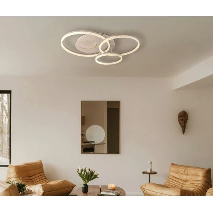 Globo - LED plafondlamp LED/40W/230V 3000K 78x60 cm beige