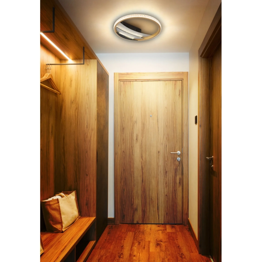 Globo - LED Plafondlamp LED/12W/230V 3000/4000/6000K Ø 29,5 cm goudkleurig