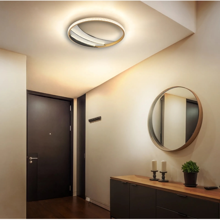 Globo - LED plafondlamp LED/24W/230V 3000/4000/6000K Ø 41 cm goudkleurig