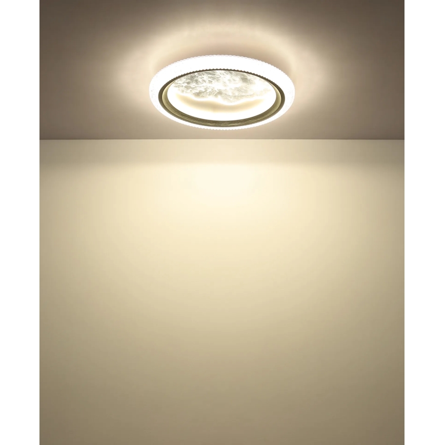Globo - LED-plafondlamp LED/28W/230V 3000/4200/6000K Ø 39,5 cm zilver